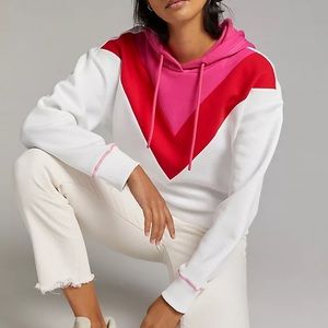 Maeve by Anthropologie Chevron Colorblock Hoodie